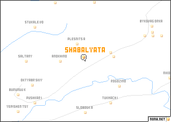 map of Shabalyata