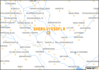 map of Shabīlū-ye Soflá