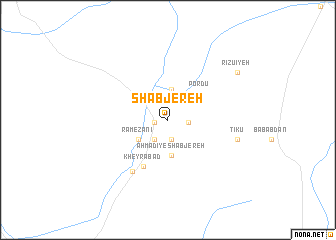 map of Sha‘b Jereh