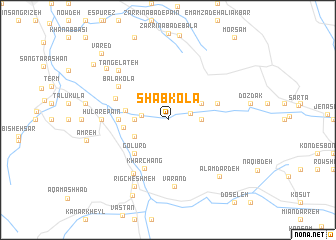 map of Shab Kolā