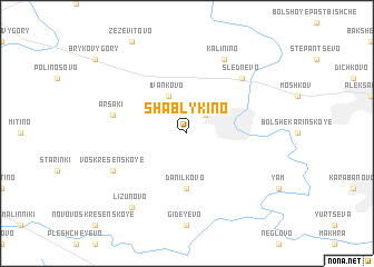 map of Shablykino