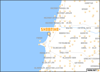 map of Shabrīḩā