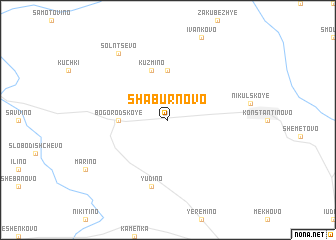 map of Shaburnovo