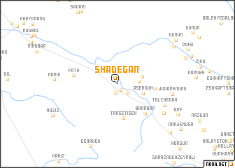 map of Shādegān