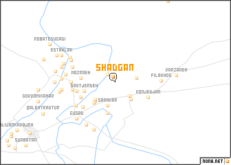 map of Shādgān