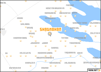 map of Shādmahān