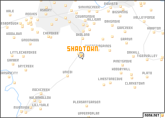 map of Shadtown