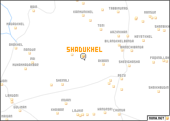 map of Shādu Khel