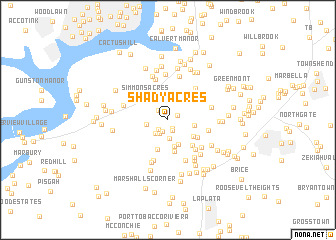 map of Shady Acres