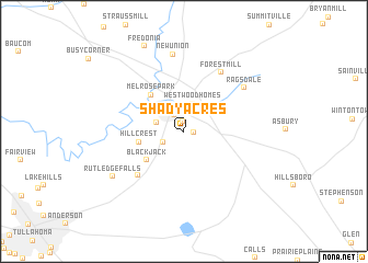 map of Shady Acres