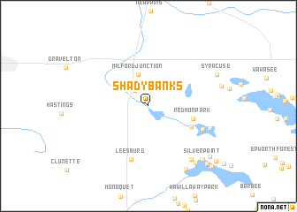 map of Shady Banks