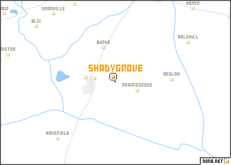 map of Shady Grove