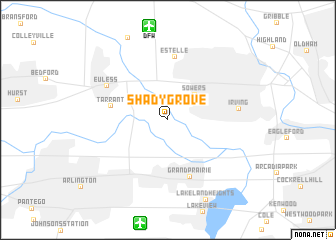 map of Shady Grove