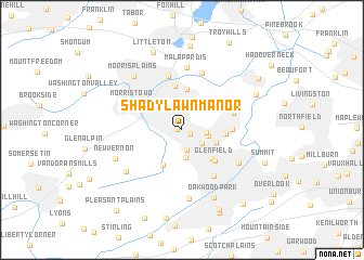 map of Shady Lawn Manor