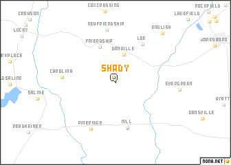 map of Shady
