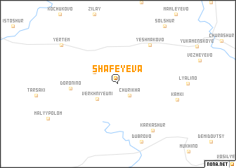map of Shafeyeva