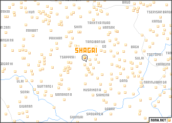 map of Shāgai