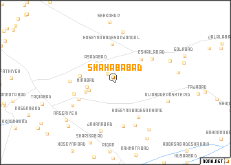 map of Shahābābād