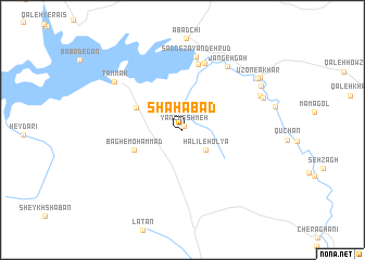 map of Shāhābād