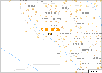 map of Shāhābād