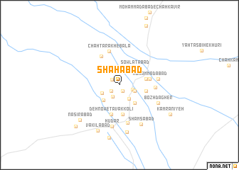 map of Shāhābād