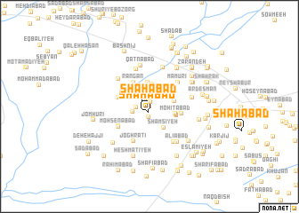 map of Shāhābād