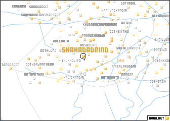 map of Shāhadād Rind
