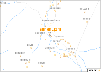 map of Shāh Alīzai