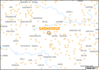 map of Shāhānpur