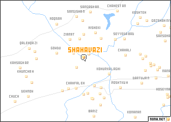 map of Shāh ‘Avazī