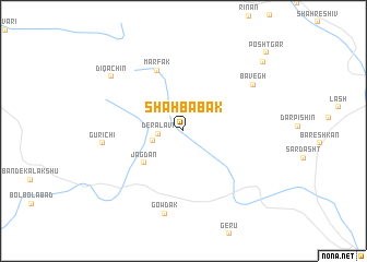 map of Shāh Bābak