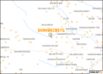 map of Shahbāz Beyg
