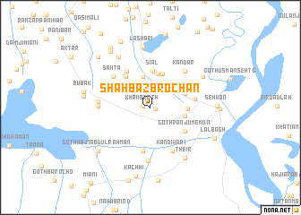 map of Shāhbāz Brochan