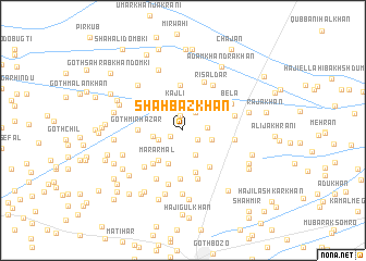 map of Shāhbāz Khān