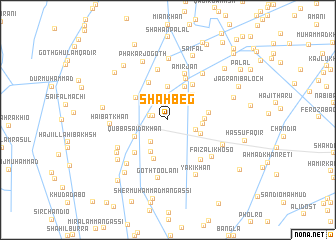 map of Shāh Beg