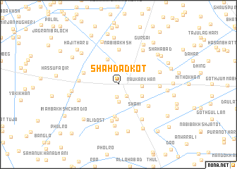 map of Shāhdādkot