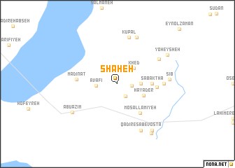 map of Shaḩeh