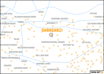 map of Shāh Ghazi