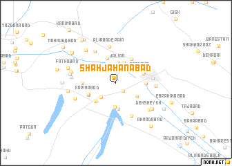 map of Shāh Jahānābād