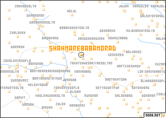 map of Shāhmār-e Bābā Morād