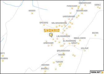 map of Shāh Mīr