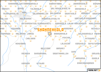 map of Shahneh Kolā