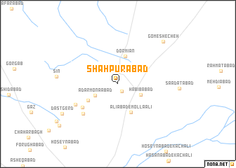 map of Shāhpūrābād