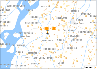 map of Shāhpur