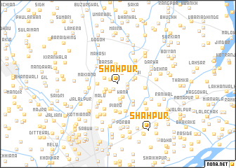 map of Shāhpur