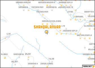 map of Shāh Qalandar