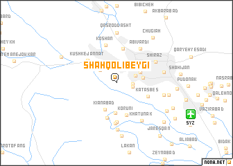 map of Shāh Qolī Beygī