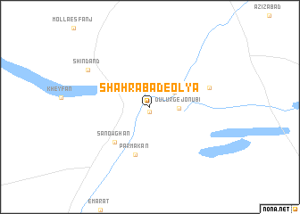 map of Shahrābād-e ‘Olyā