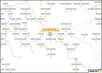 map of Shāhrāj