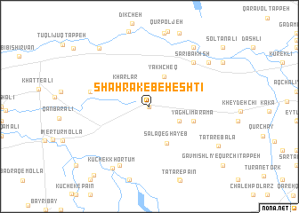 map of Shahrak-e Beheshtī